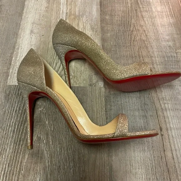 Christian Louboutin Toboggan 100 Glitter Mini - Picture 8 of 12